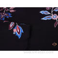 75D Poly Spun Chiffon With Blue Florals Printing